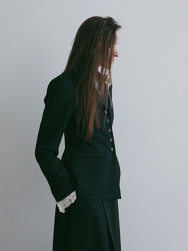 SANTEウエストシェイプテーラージャケット (NAVY)