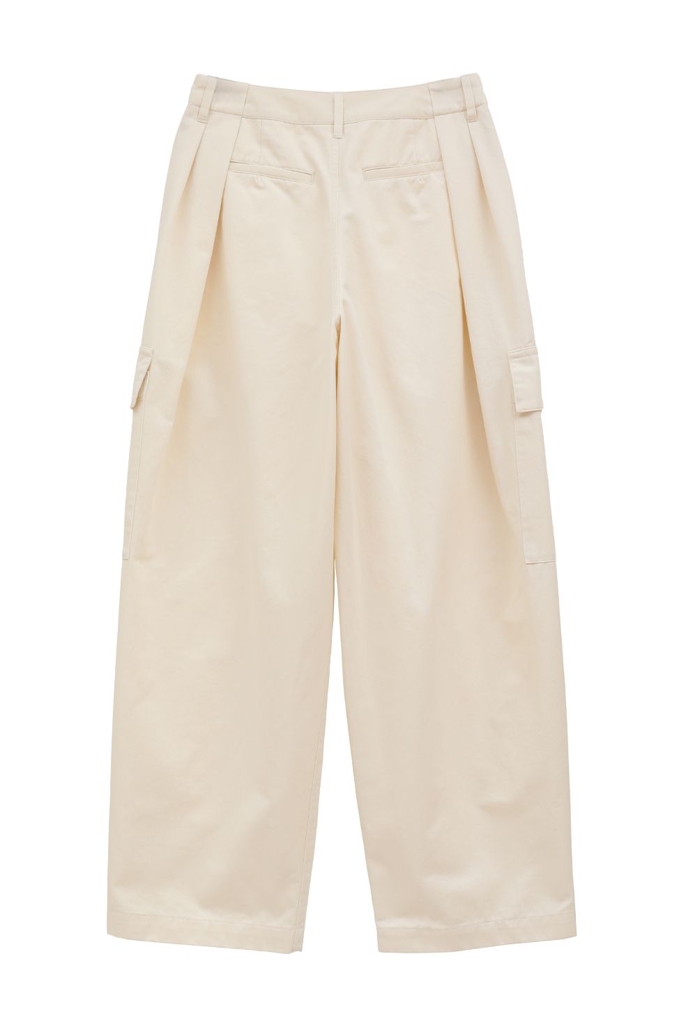 ワイドタックワークパンツ - WIDE TUCK WORK PANTS -  IVORY