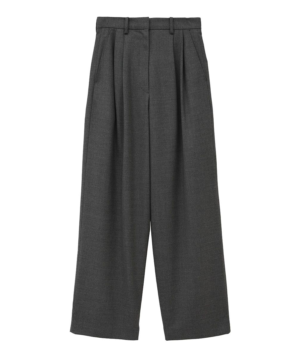 CLANE - ウールベーシックタックパンツ - WOOL BASIC TUCK PANTS