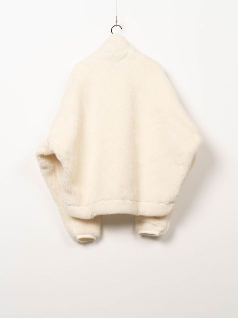 【26AW】 ワイドバッグボアブルゾン - Wide Back Boa Jacket - WHITE