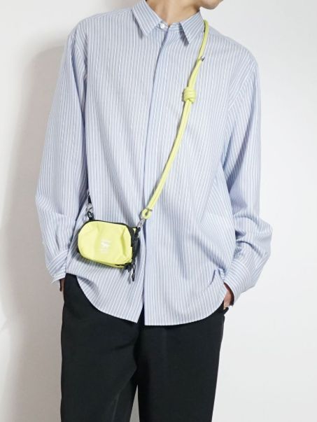 【Topologie / トポロジー】アジャスタブルロープストラップ 刻印カラビナ付き 86〜150cm citron vert