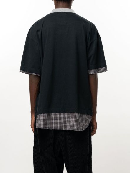 トリプル レイヤード Tシャツ - Triple Layered T-shirt (BLACK)