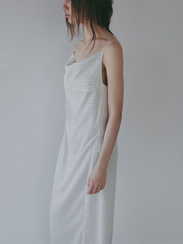 オリジナルドットキャミワンピース （WHITE)