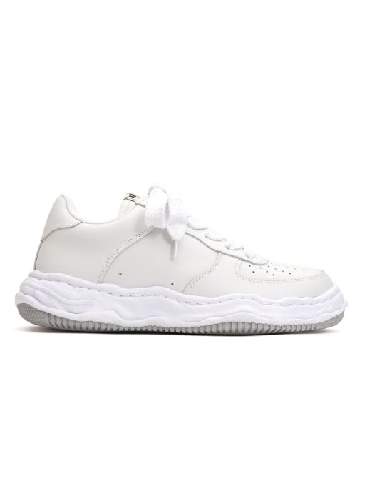 オリジナルソールスニーカー "WAYNE" OG Sole Leather Low-top Sneaker  A07FW702 - WHITE