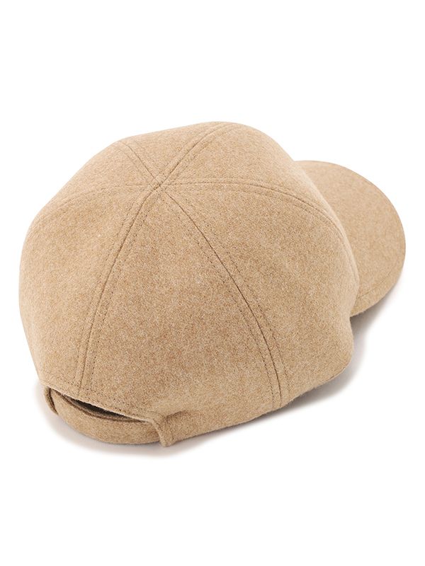ラムウールメルトン キャップ  (BEIGE)