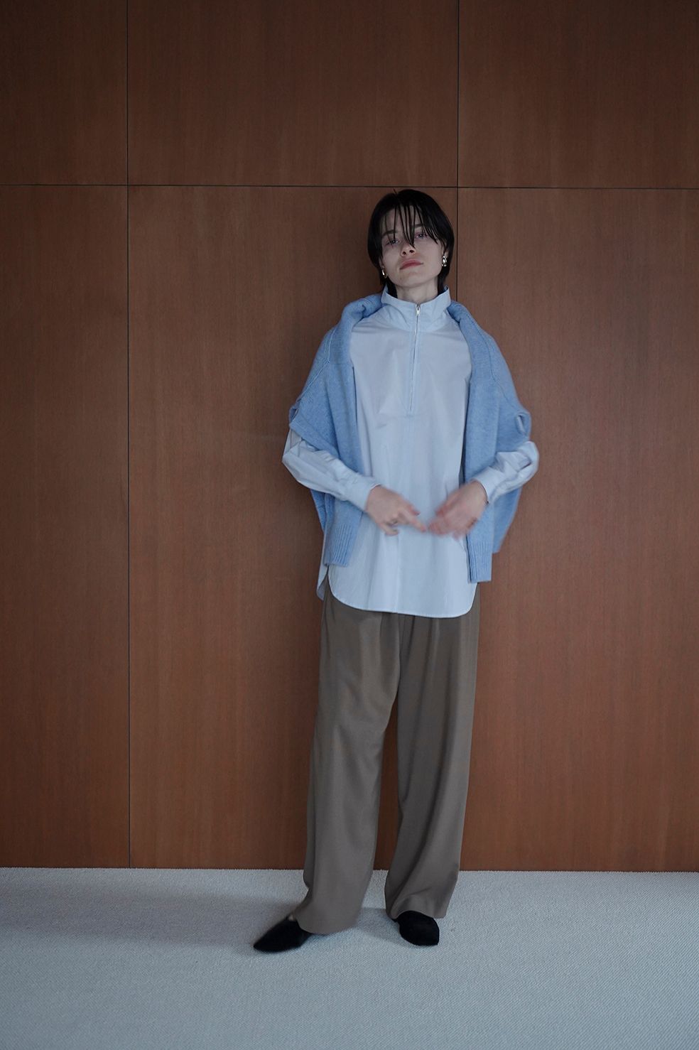 CLANE - 【22AW 2nd】 ベーシックタックパンツ - BASIC TUCK PANTS