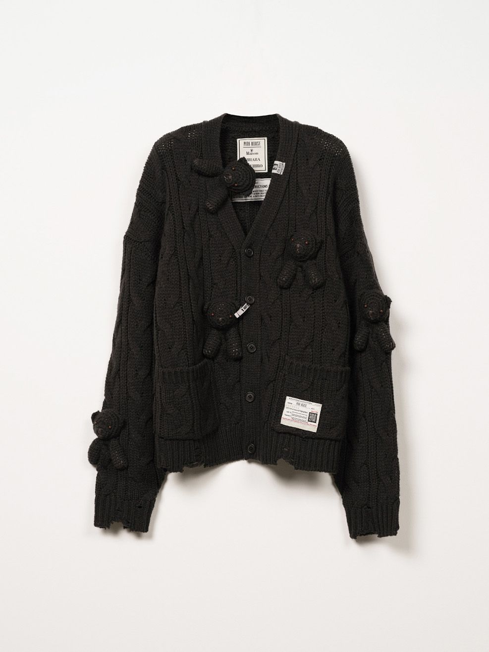 PINK HOUSE(ピンクハウス）ニットカーディガン（BLACK）