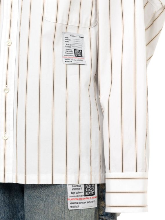 【レディース】レオンエンブロイダリーストライプシャツ| LEON Embroidery Stripe Shirt