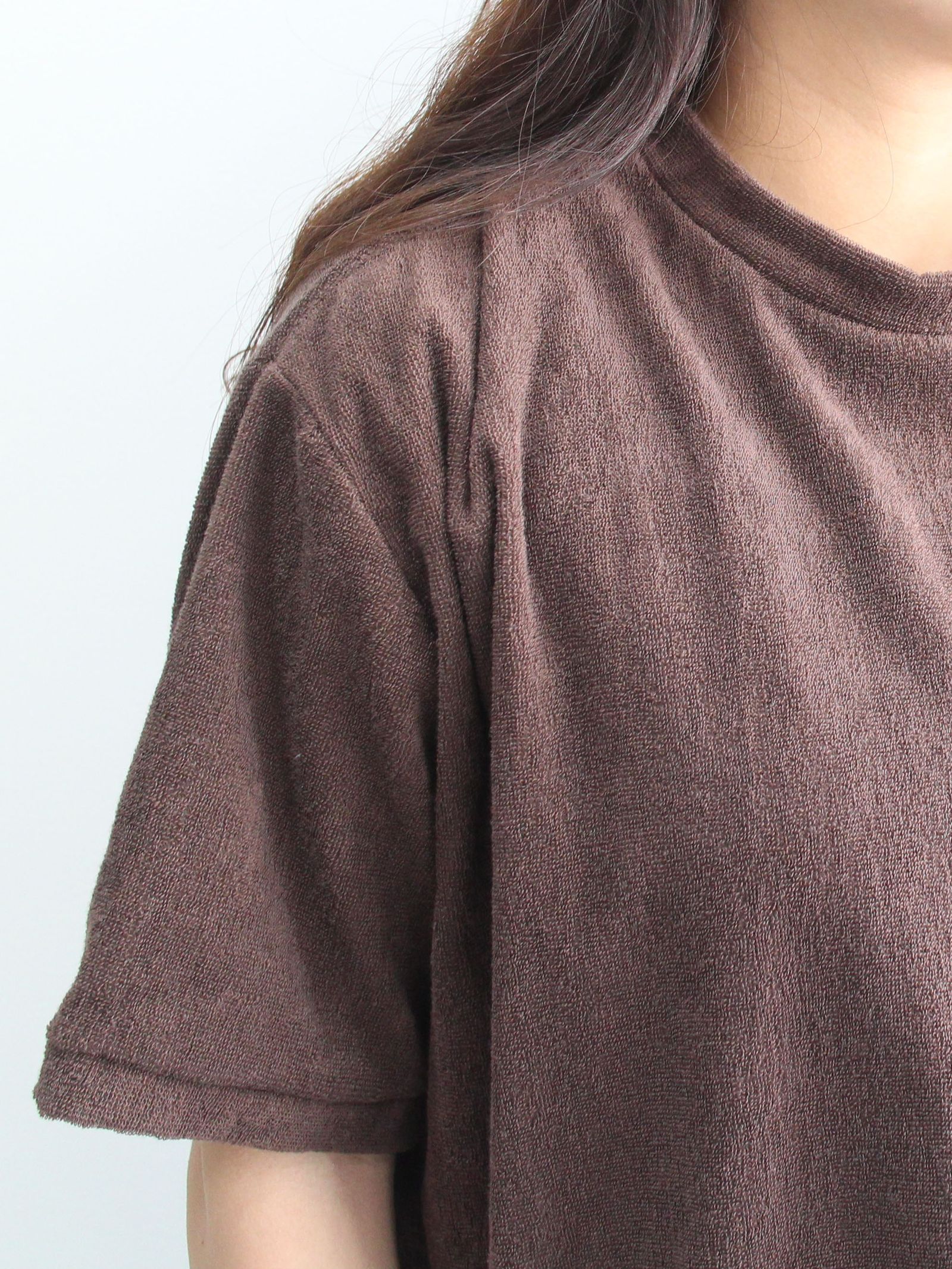 TF Tシャツ ショートパイル - BROWN