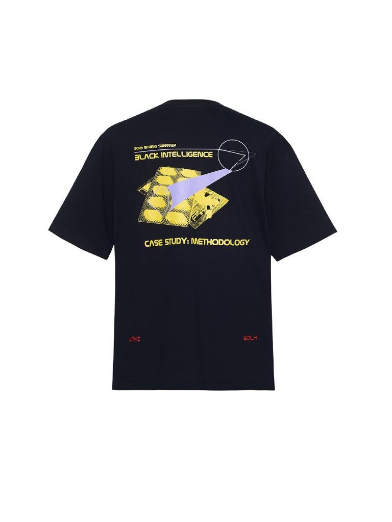バックプリントTシャツ - METHOLOGY GRAPHIC T-SHIRT BLACK