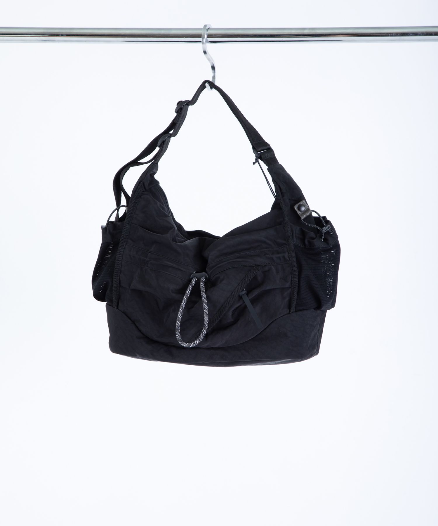 EXTURED TWILL 2 WAY SHOULDER TOTE / エフシーイー テクスチャード ツイル 2ウェイ ショルダー トート（BLACK）