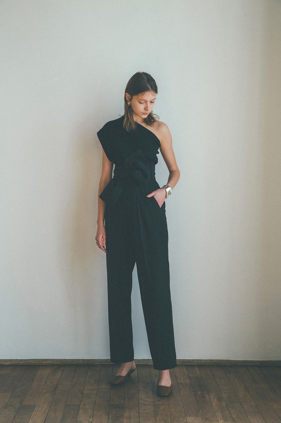 CLANE - ワンショルダーリーズトップストップス - ONE SHOULDER LOOSE