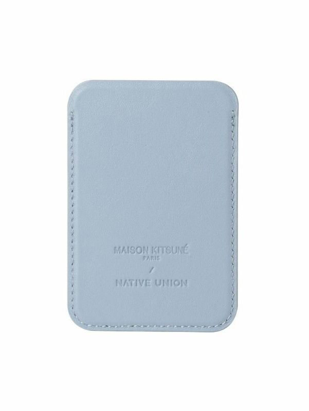 【I4 PRO対応 アイフォンケース】 FW2022 TECH COLLECTION FOX MAGSAFECARD  IPHONE CASE WITH CARD HOLDER  BLUE