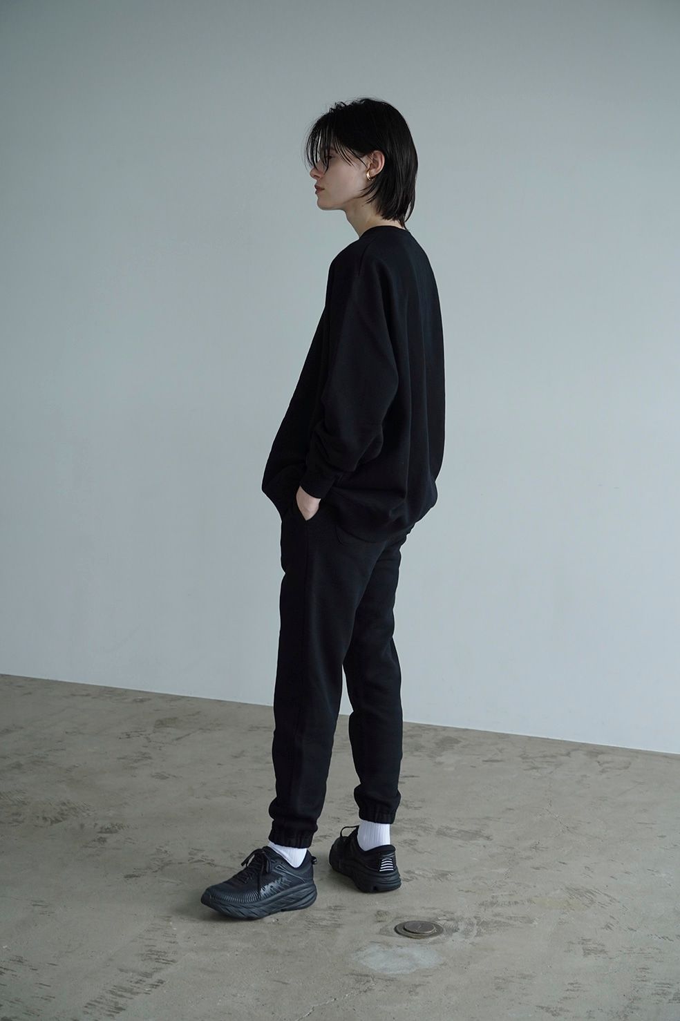 CLANE - スウェット トップス - C SWEAT TOPS - BLACK | ADDICT WEB SHOP