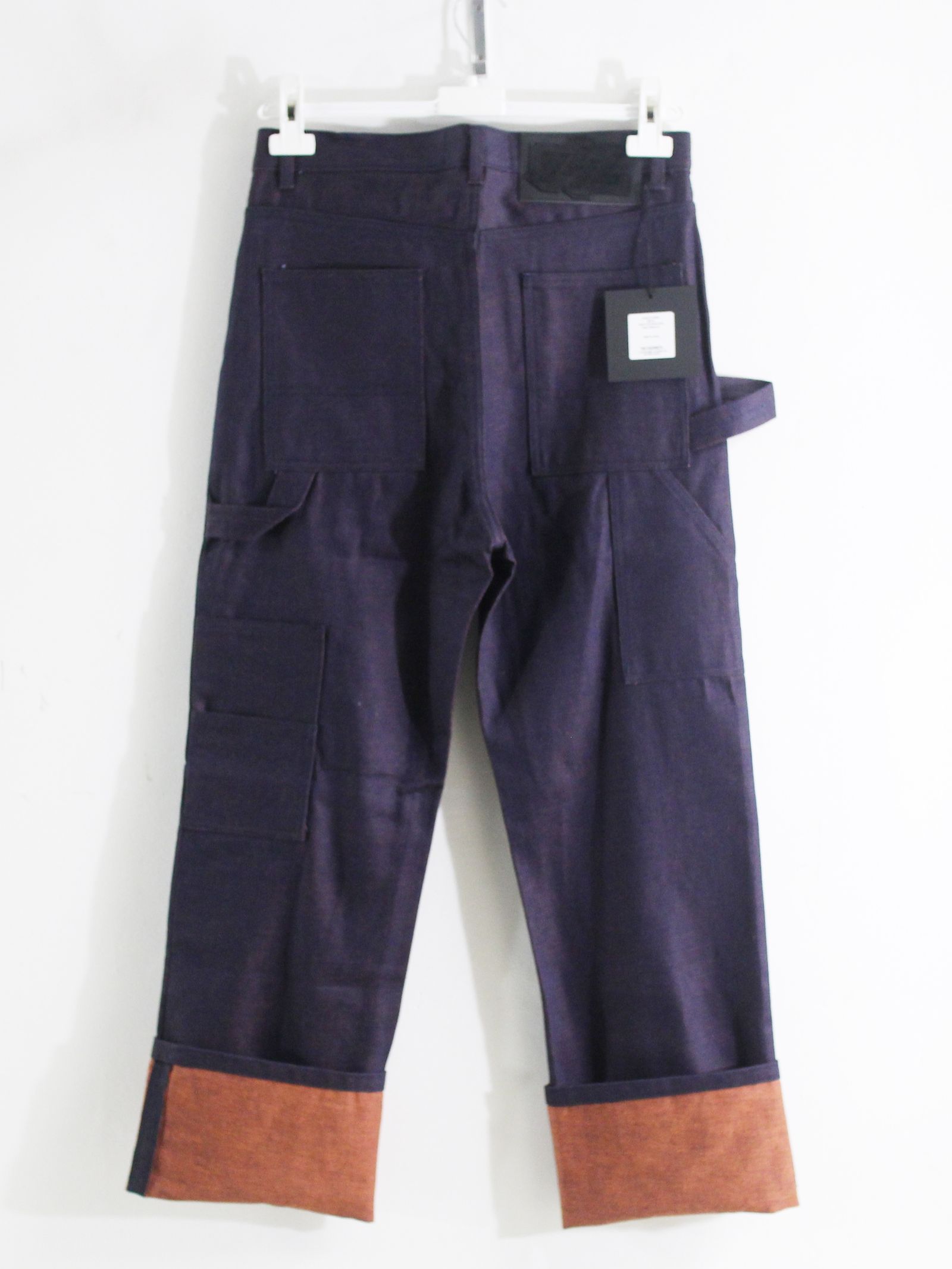 PRINTED PAINTER PANTS -  ORANGE INDIGO