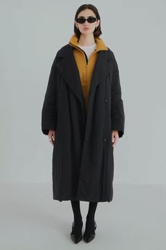 カラーダウン チェスターコート ブラック - COLOR DOWN CHESTER COAT