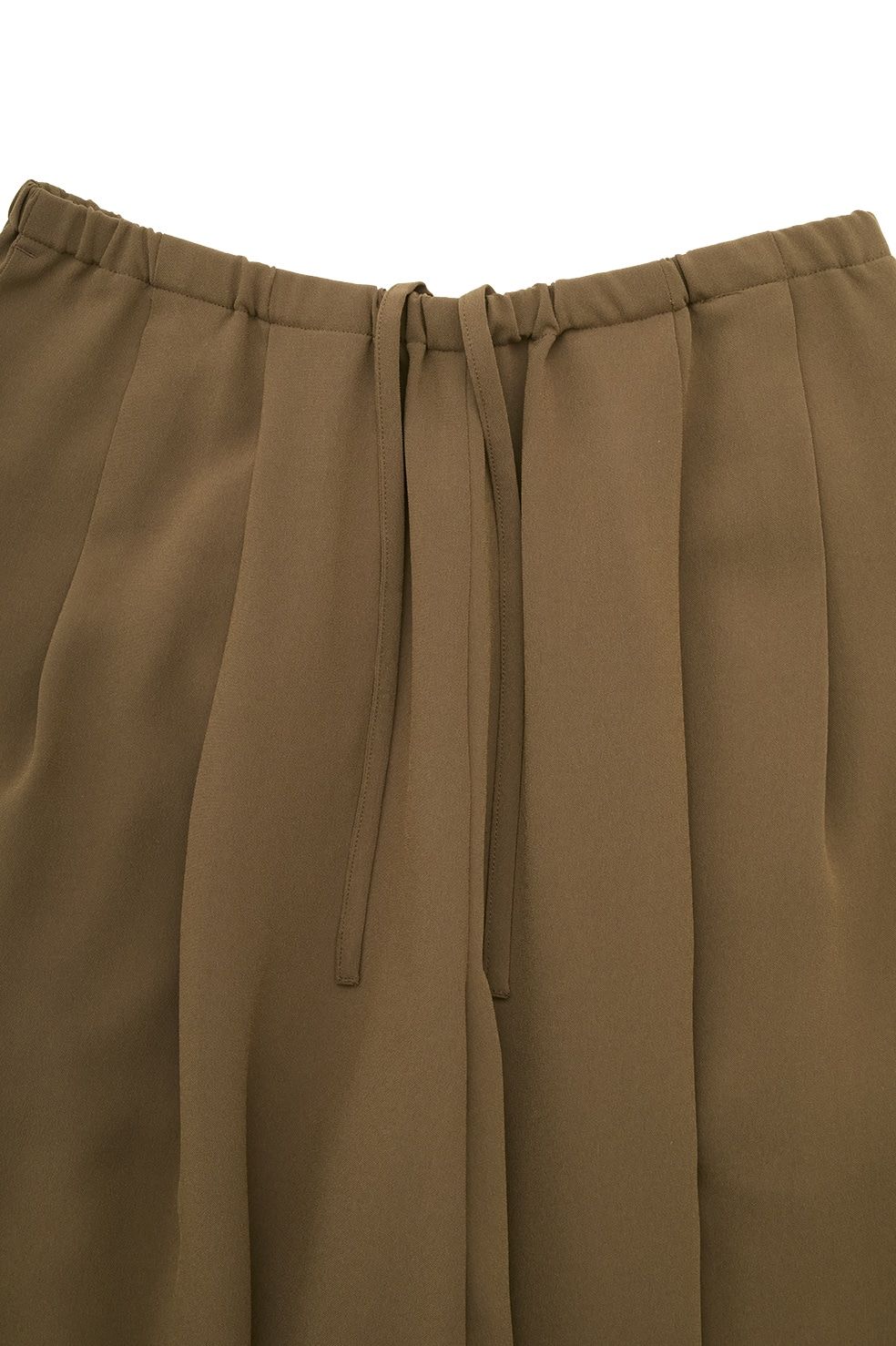 ドローストリングルーズタックパンツ - DRAWSTRING LOOSE TUCK PANTS (BROWN)