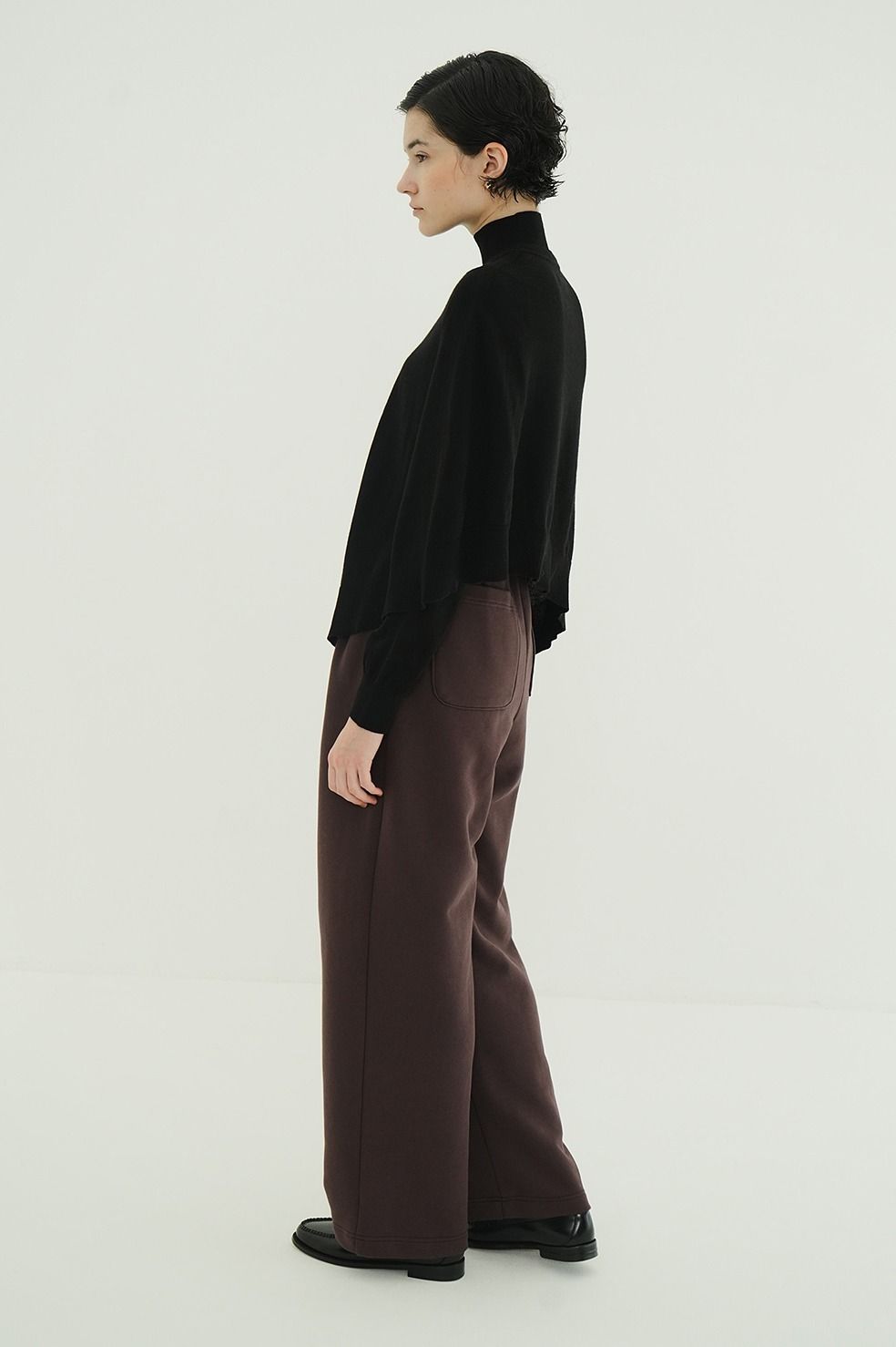 2タックスウェットパンツ - TWO TUCK SWEAT PANTS (BROWN)