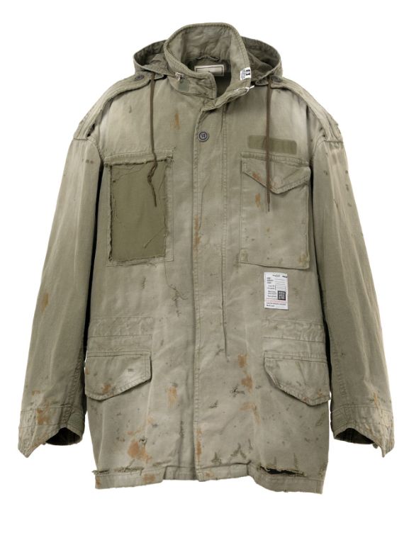 ディストレスド フィールドジャケット - Distressed Field Jacket (KHIKI)