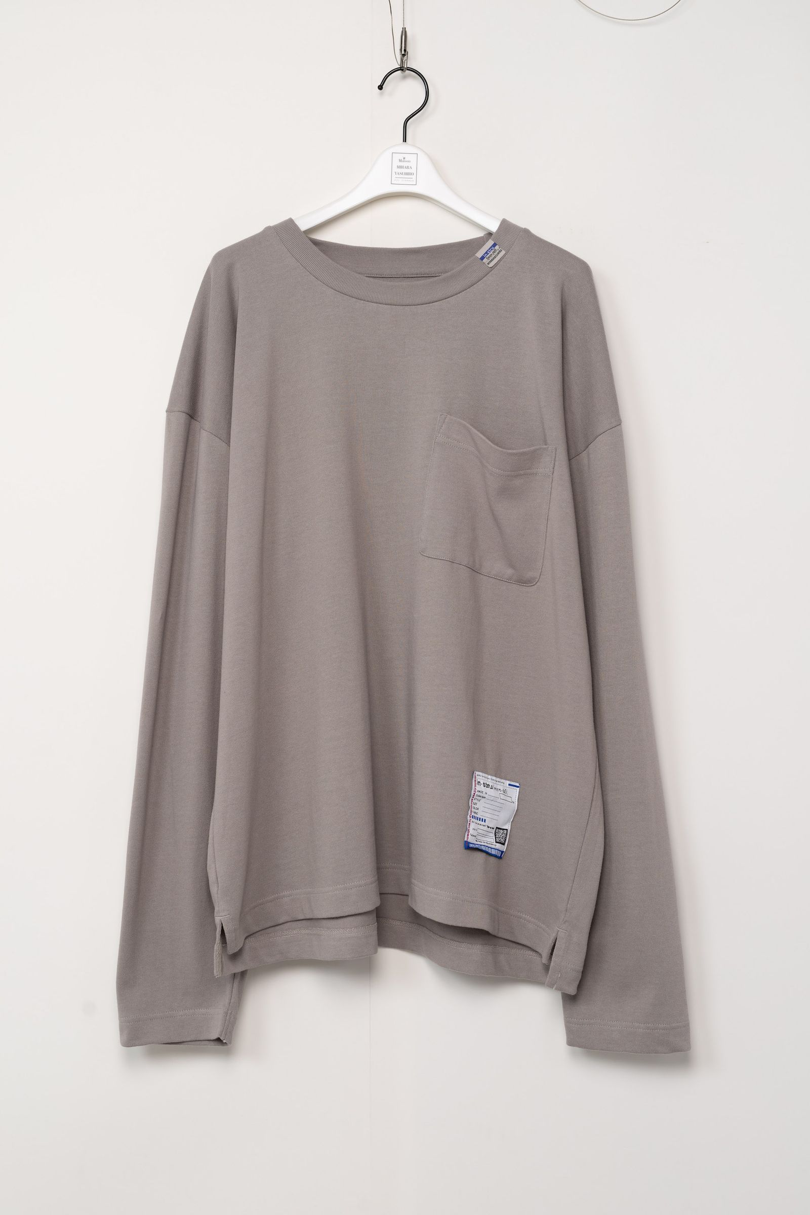 ポケットロングスリーブカットソー - POKET LS TEE - LT.GREY