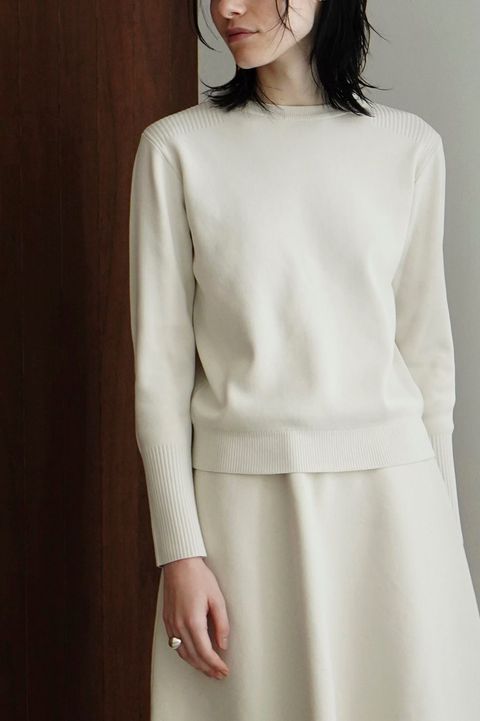 CLANE ZIP 振り切っ COMPACT KNIT VESTベージュ