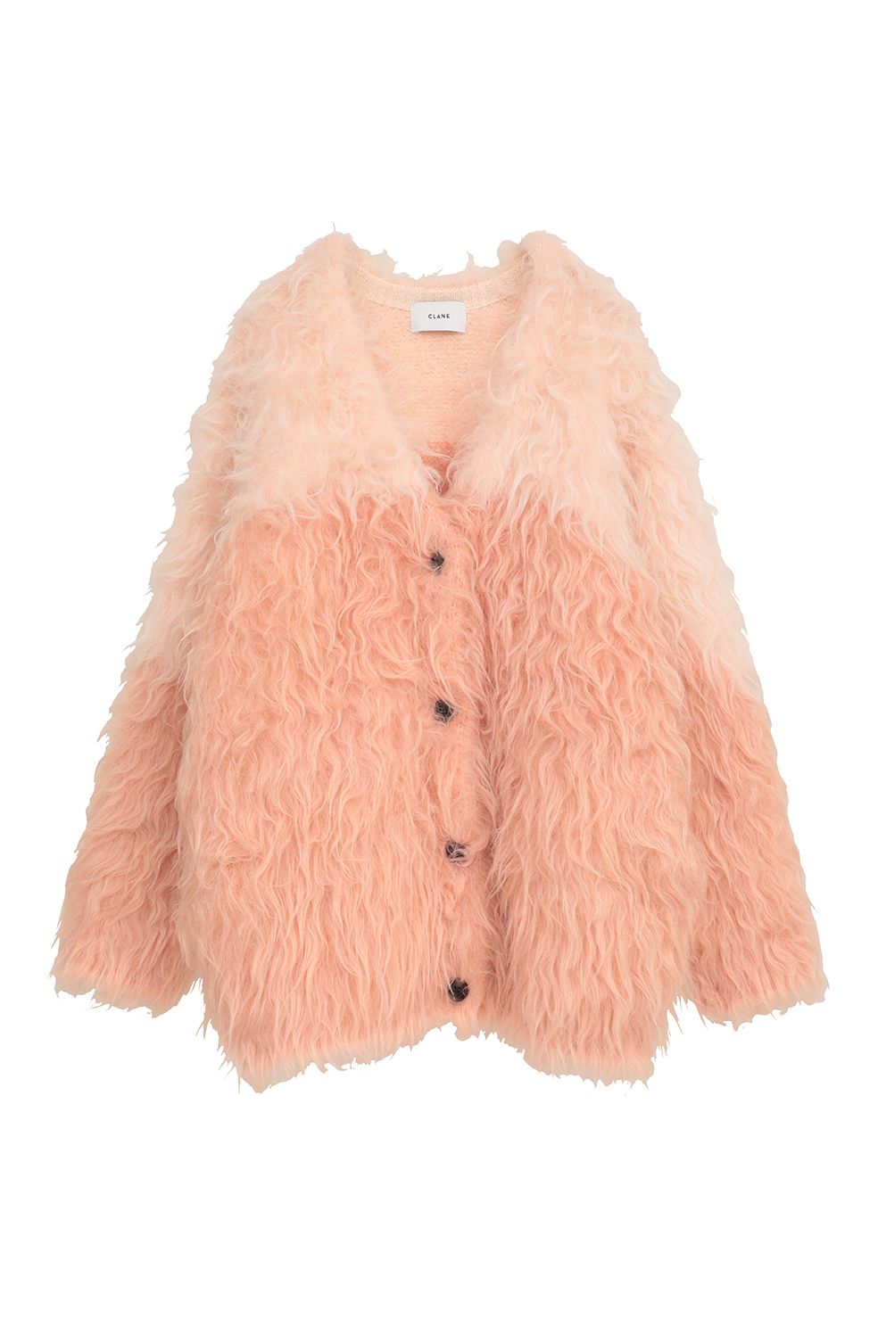 CLANE シャギーニットカーディガン CLANE - シャギーニットカーディガン - BI COLOR SHAGGY KNIT