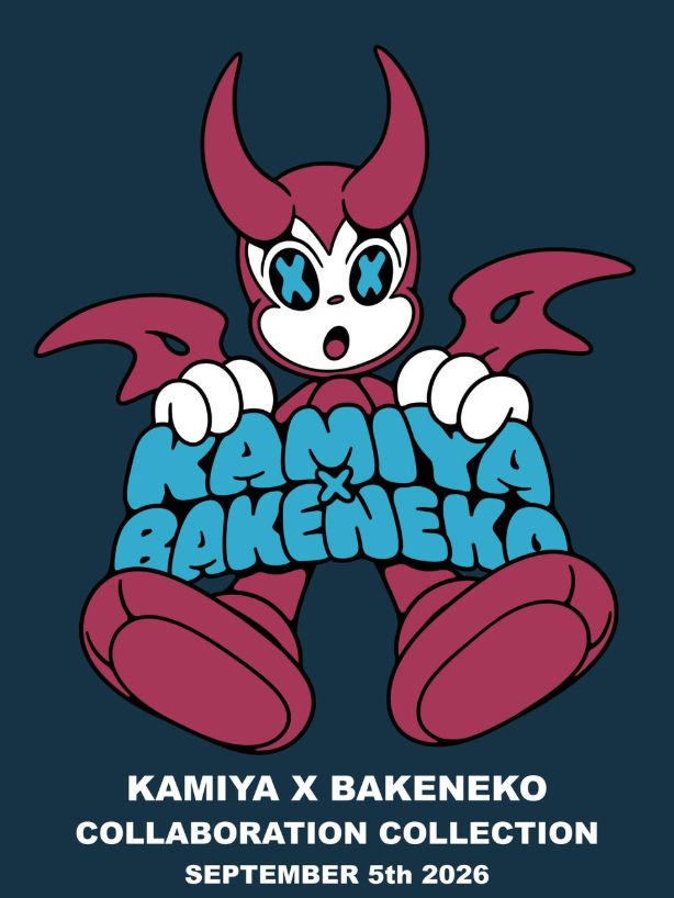 【NEWS】KAMIYA × BAKENEKO｜ディストレストTシャツ＆グラフィックフーディー発売開始