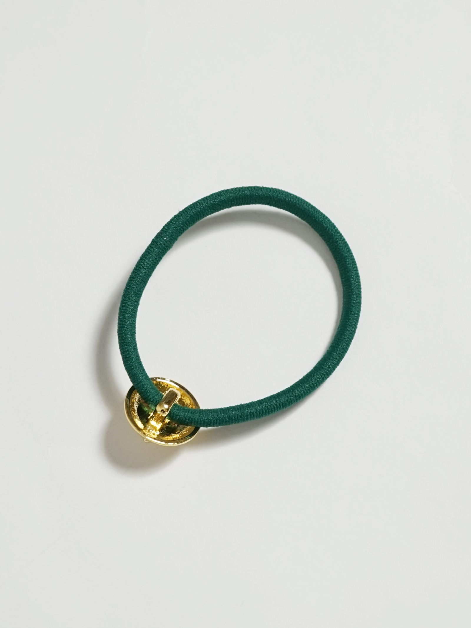 ロゴヘアゴム - S LOGO HAIR TIE - GOLD GREEN