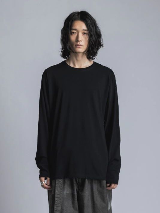 The Viridi-anne - ソフト天竺 長袖カットソー - BLACK | ADDICT WEB SHOP