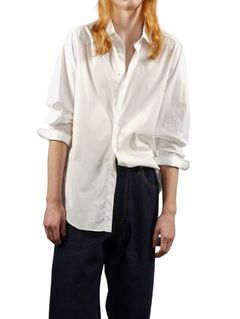 ブロードストレッチ レギュラーシャツ - ホワイト - 50's Broad Stretch Regular SH
