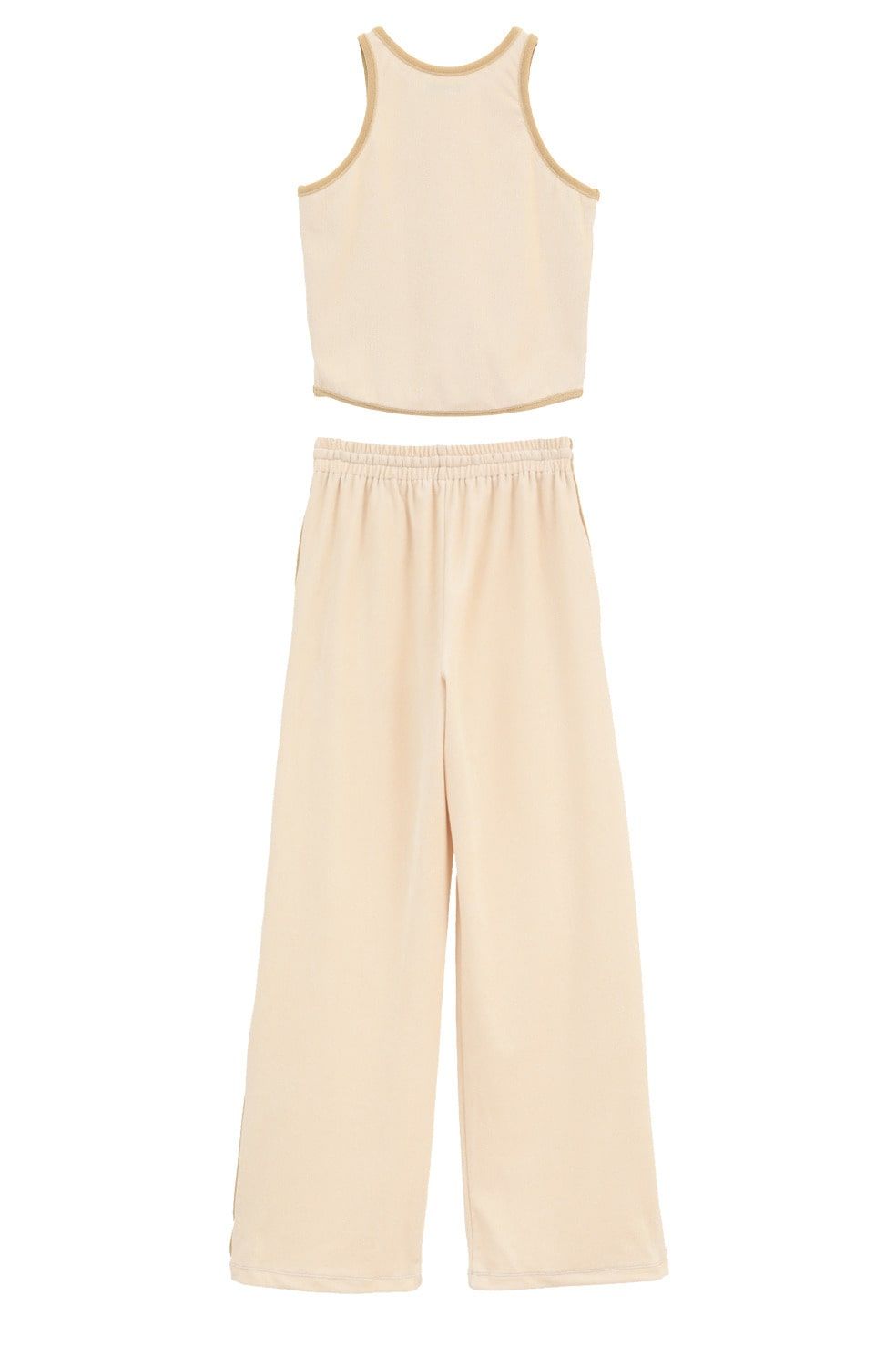 パイルセットアップ - PILE CONTRAST LINE SET UP (IVORY)