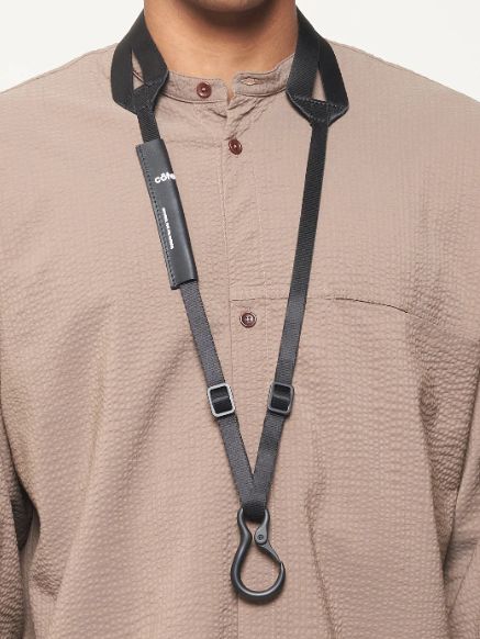 ストラップ付き カラビナ -  LANYARD PETITS BLACK