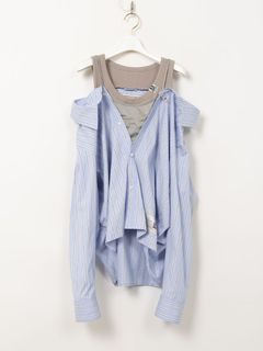 Maison MIHARA YASUHIRO - 【レディース】レイヤードストライプシャツ