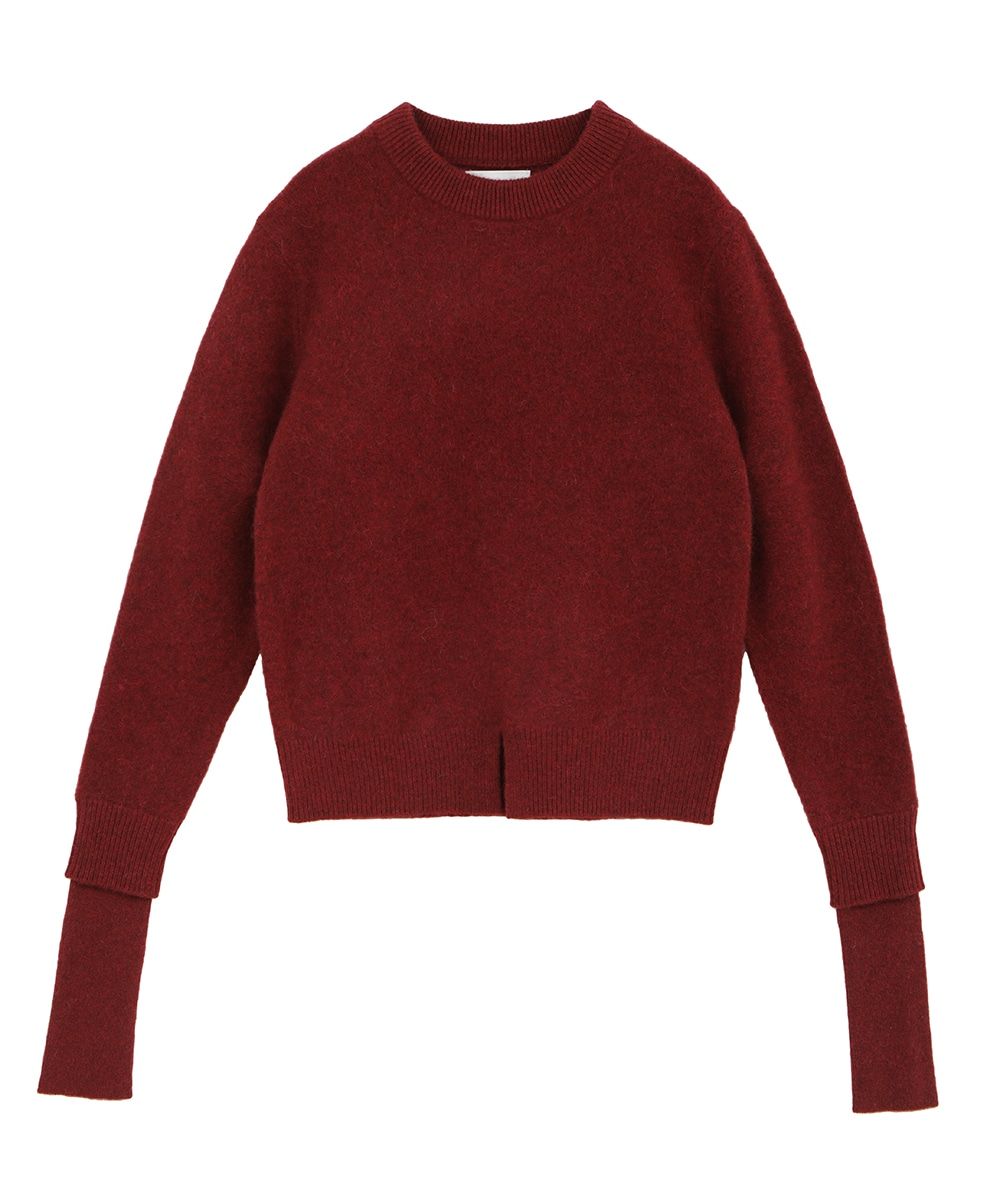 CLANE - レイヤー ヤクニット トップス - LAYER SLEEVE YAK KNIT TOPS