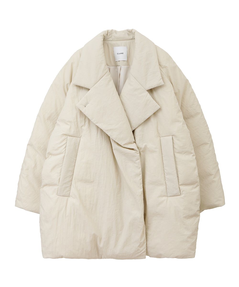 CLANE - コクーン ダウン コート - COCOON SHORT DOWN COAT - IVORY | ADDICT WEB SHOP