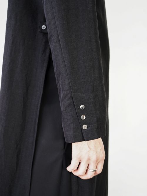 ジンチョウゲ コート - jinchoge coat - Black