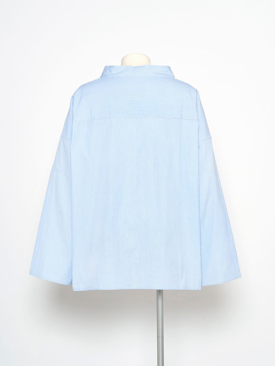 ワークショップ プルオーバー - WORKSHOP PULLOVER - BLUE STRIPE