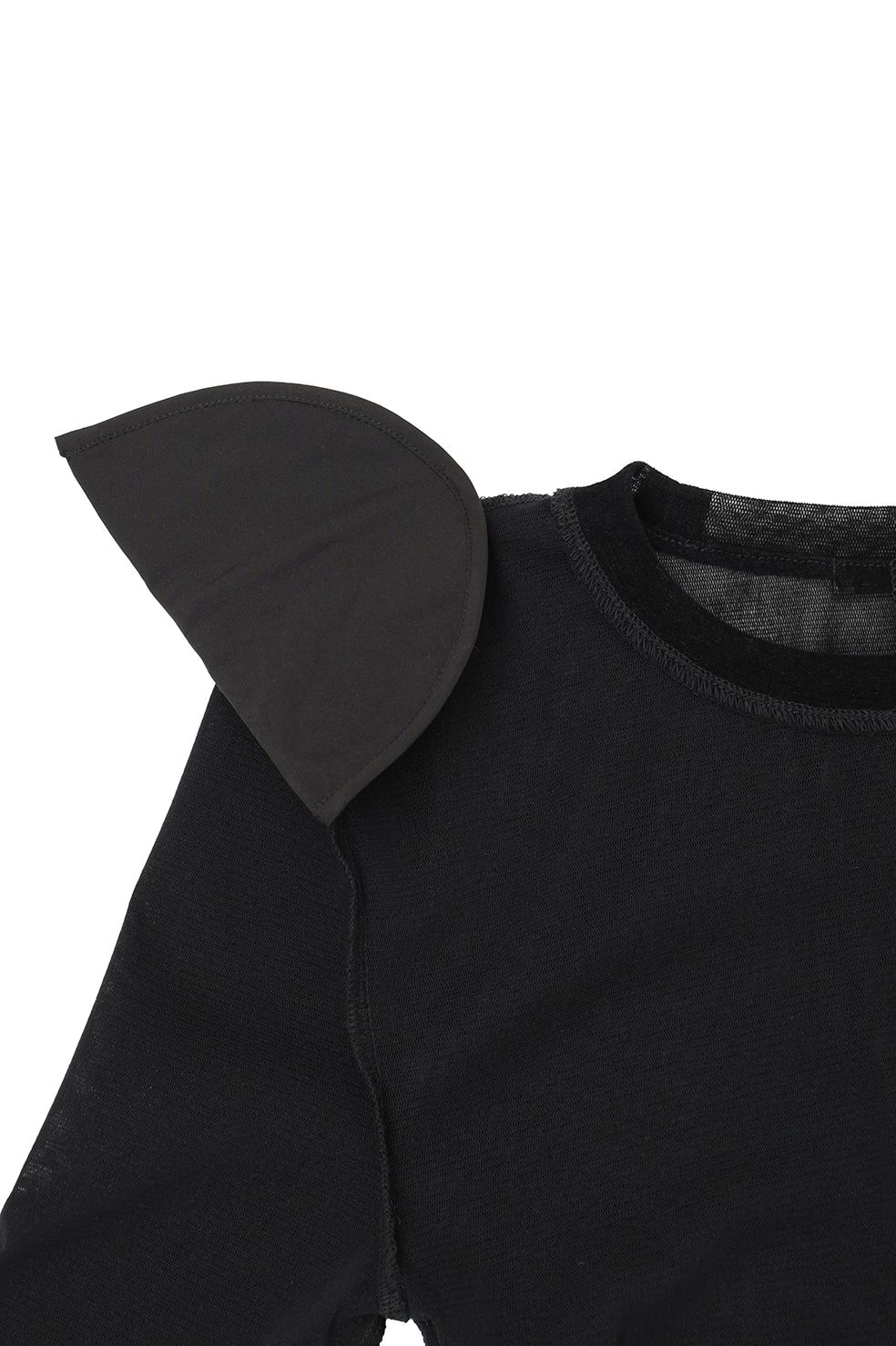 チュールフロッキーコンパクト トップス - FLOCKY FORM TIGHT TOPS (BLACK)