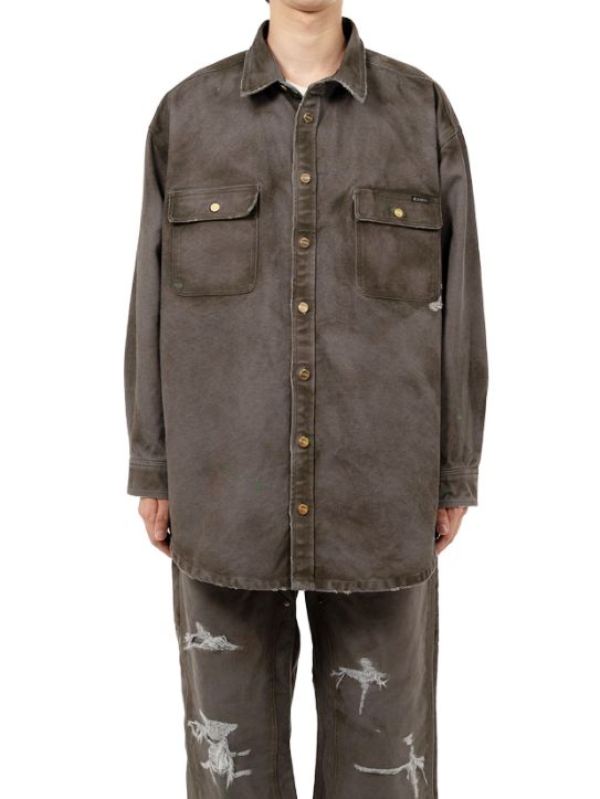 ボロダックシャツ - BORO Duck Shirt - GREY