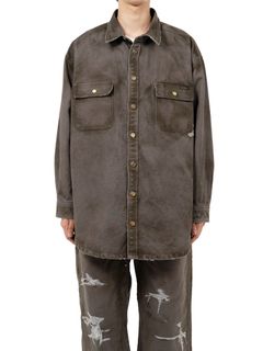 ボロダックシャツ - BORO Duck Shirt - GREY