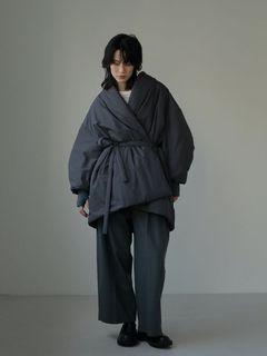 エンベロップパディングコート - チャコール