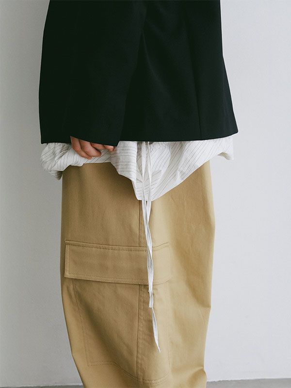 チノクロススティフカーゴパンツ (BEIGE)