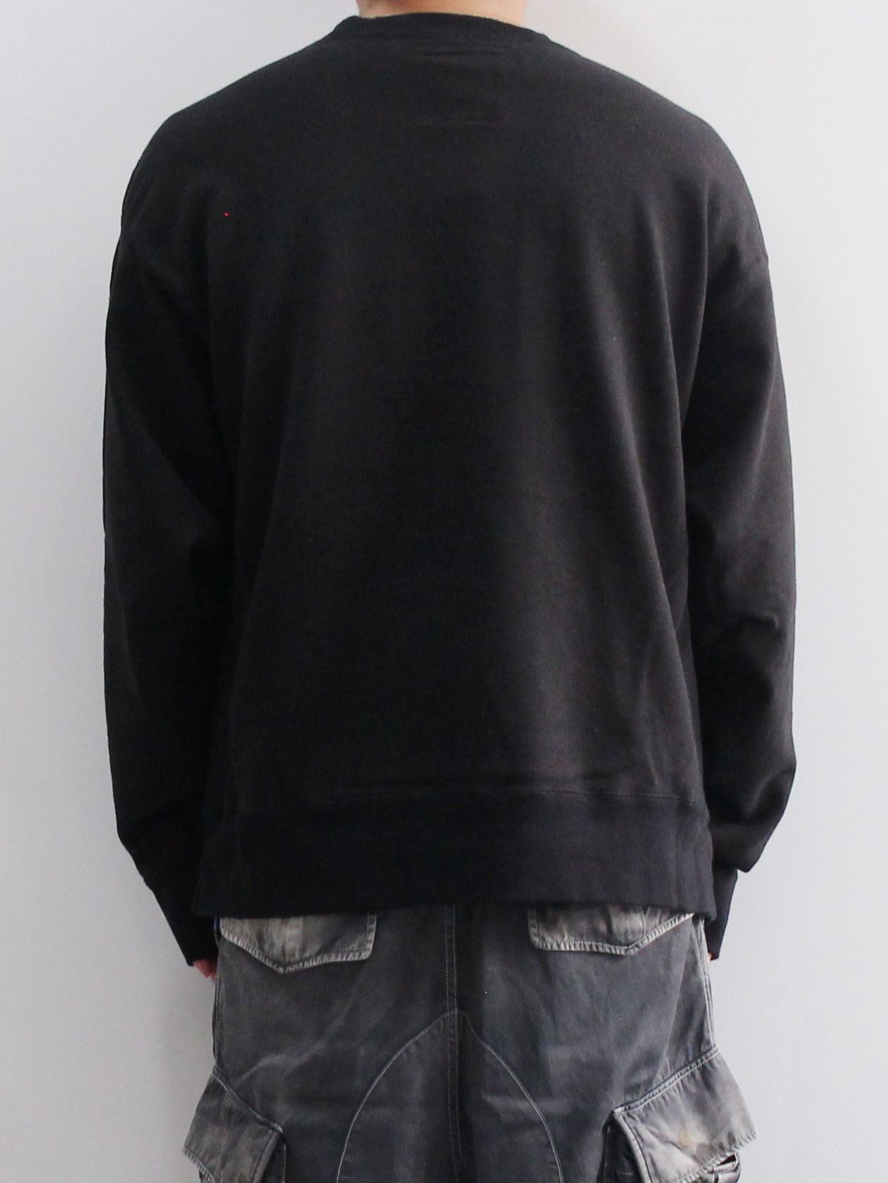 ディストレストプルオーバー - Distressed Pullover - BLACK