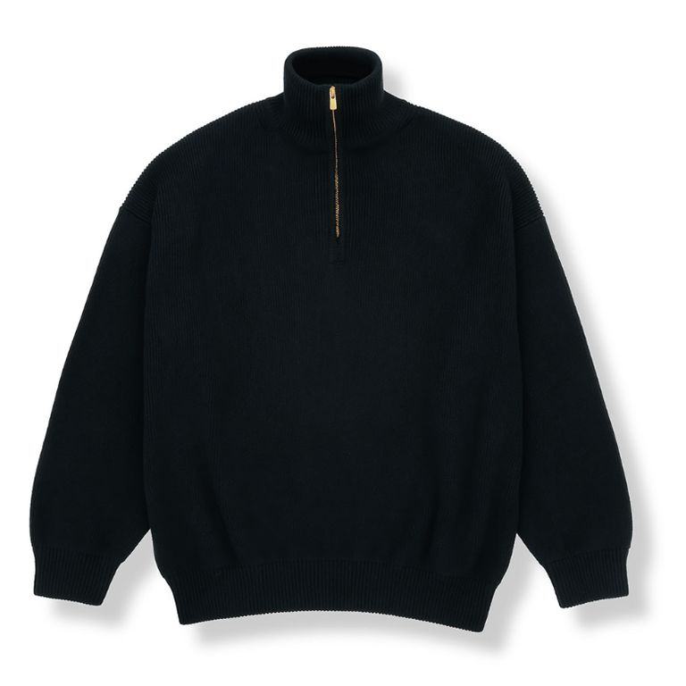 NIL DUE / NIL UN TOKYO - ハーフジッププルオーバー - HALF ZIP KNIT