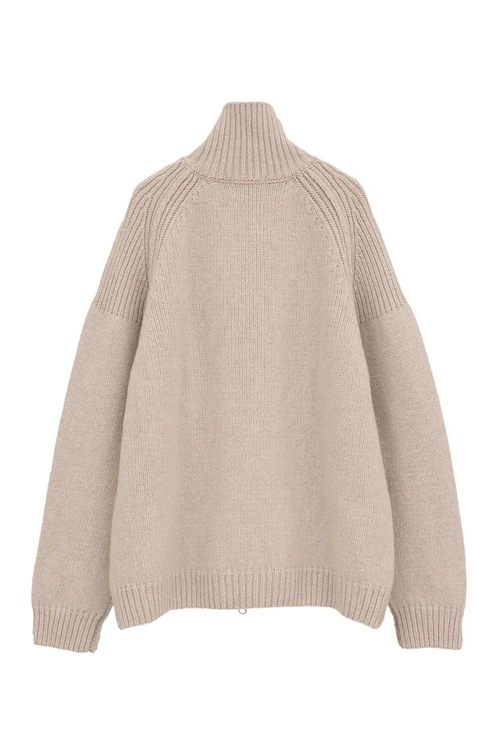 ポケット ジップ ニット｜ POCKET ZIP KNIT TOPS (BEIGE)
