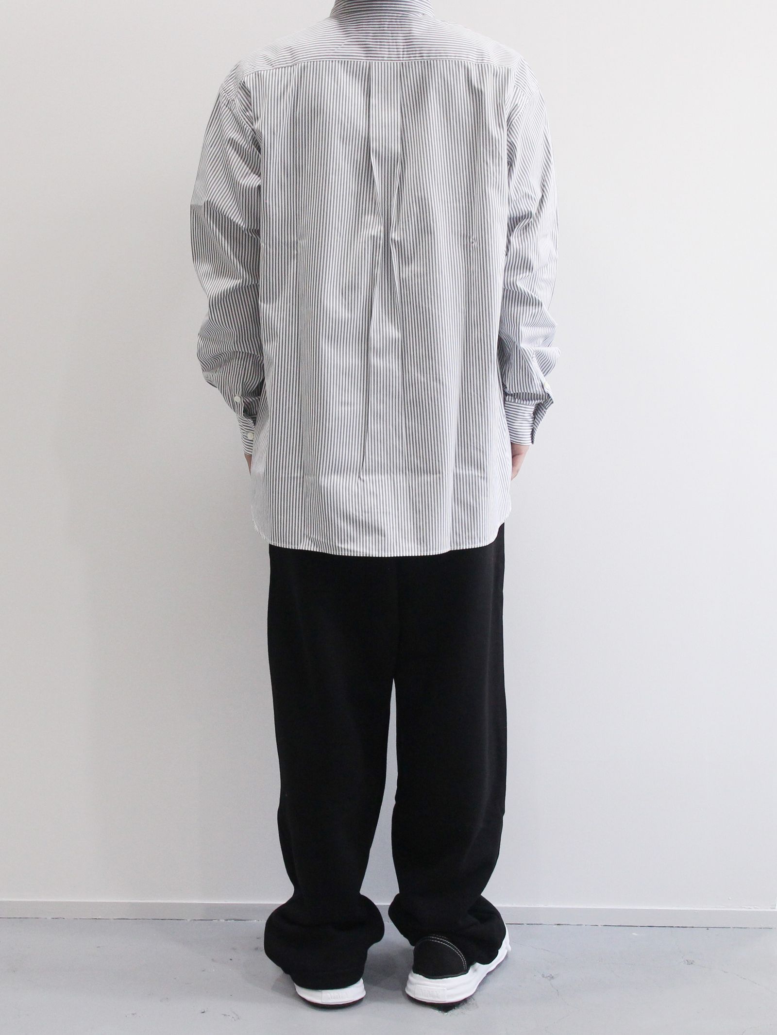 T.M.Stripe B.D Shirt - GREY