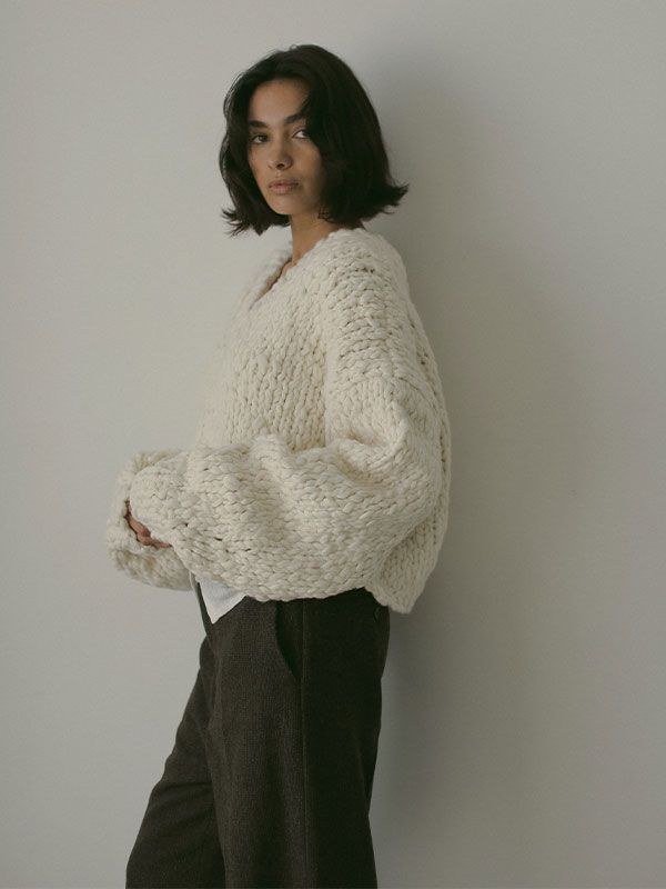 2wayハンドニットカーディガン (OFF WHITE)