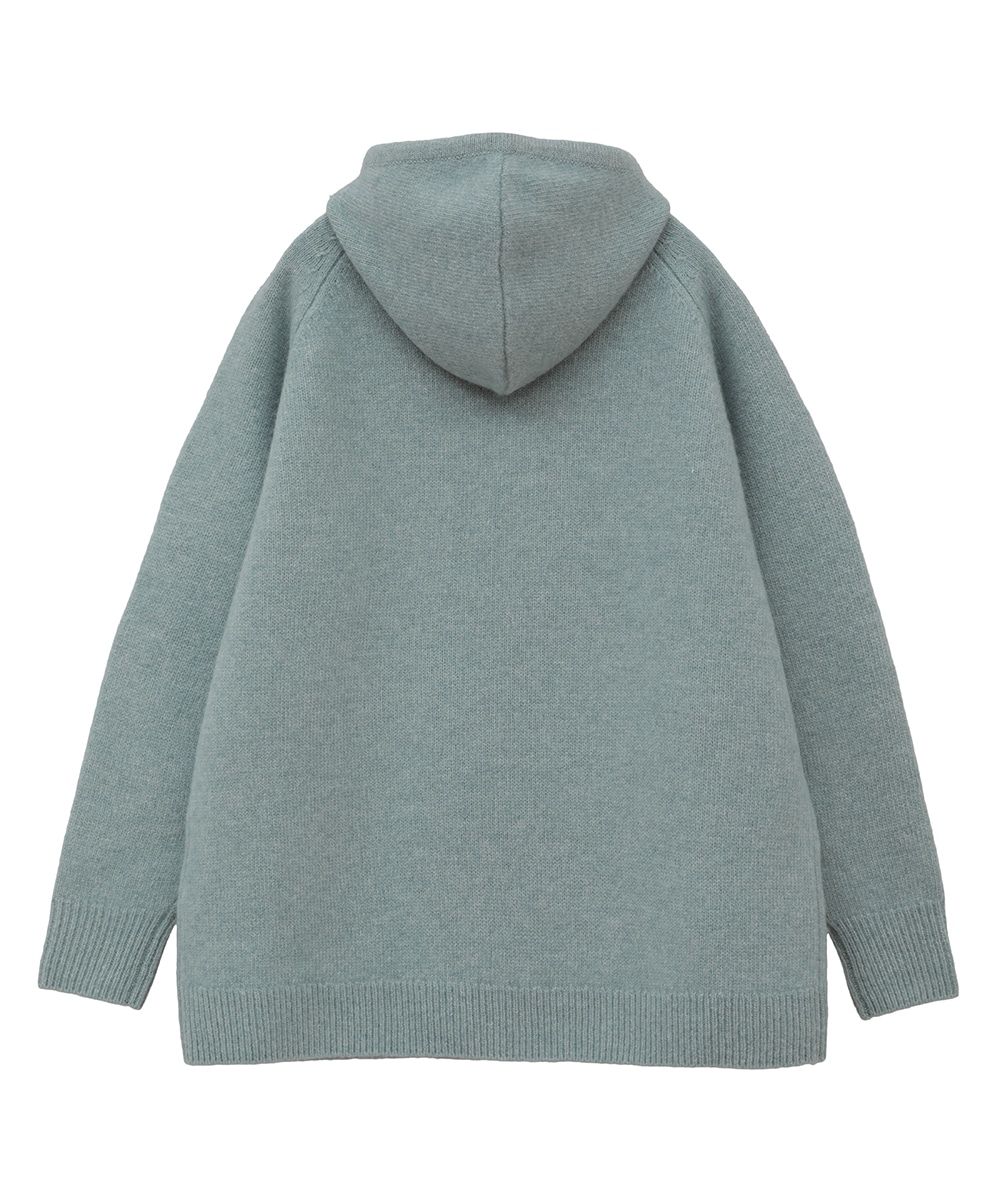 CLANE - ハイネックフードニットトップス - H/N KNIT HOODIE - BLUE