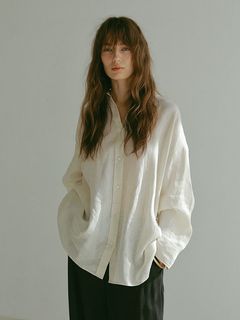 2WAYシルエットリネンシャツ - WHITE