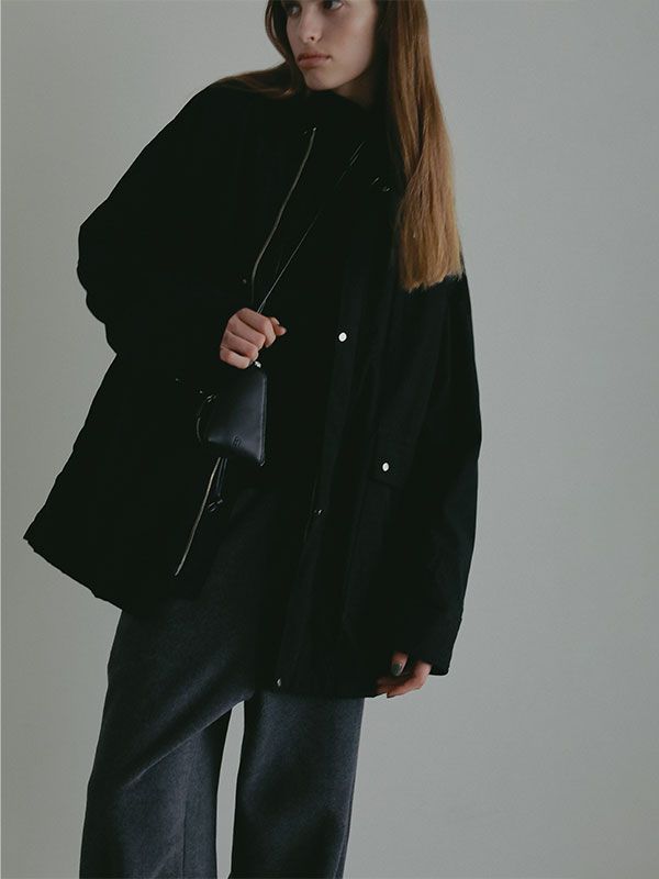 コンビネックワークブルゾン (BLACK)